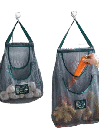 Portable Mesh Storage Bag – Reusable & Washable for Fruits and Veggies